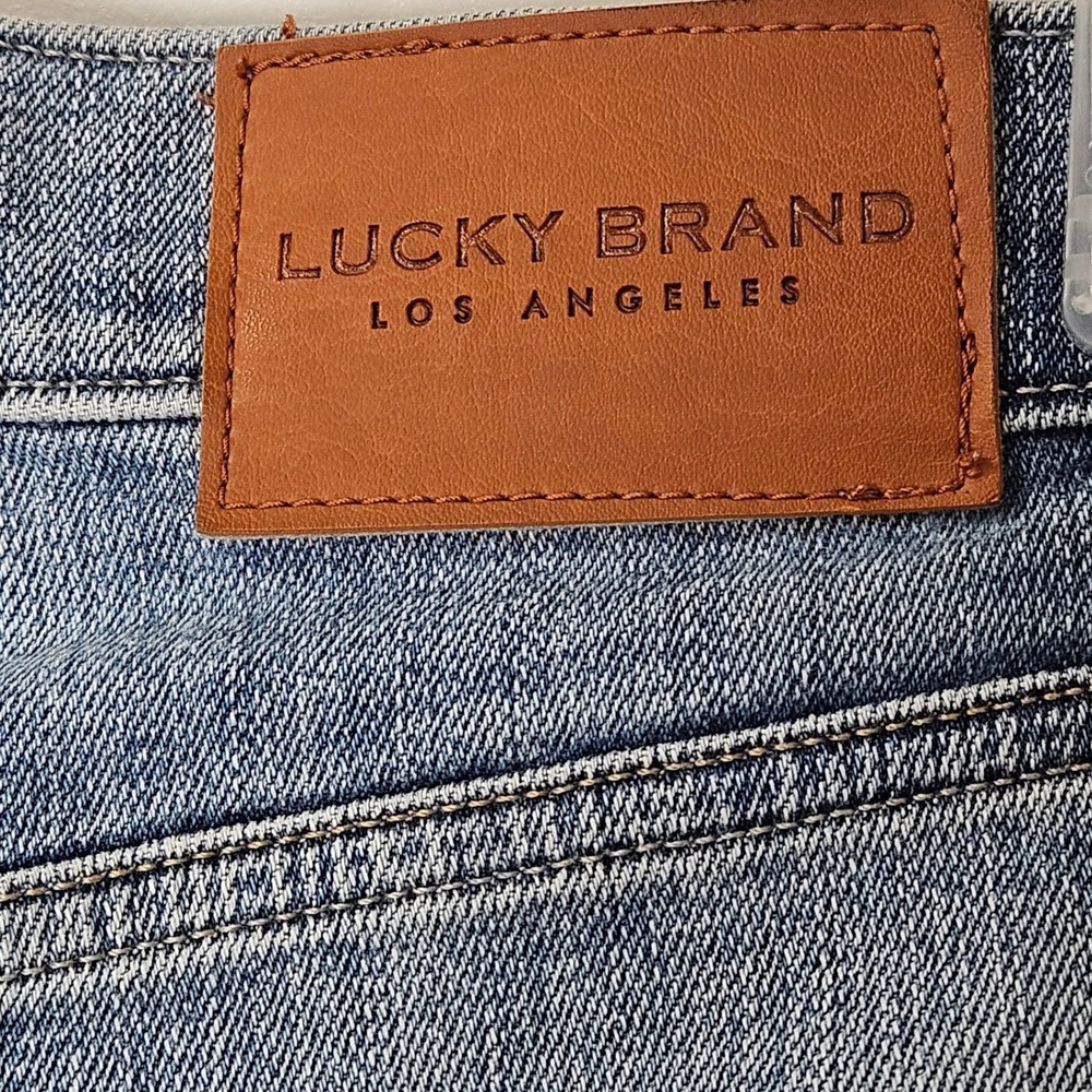 Lucky Brand Bridgette Skinny Jeans 2/26 High Rise Button Fly Distressed Denim - Picture 5 of 12